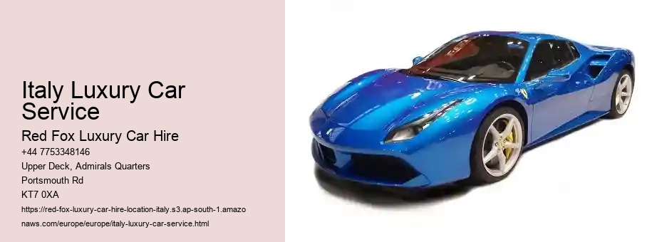 Italy Luxury Car Service